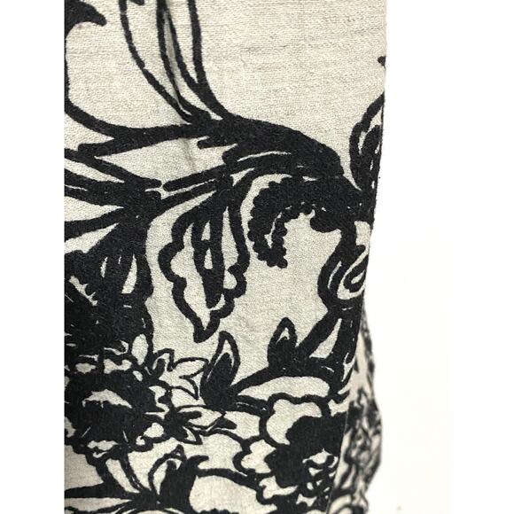 LOFT Linen Blend Sleeveless Fit and Flare Dress 2 Floral Coastal Quiet Luxury - Picture 6 of 9